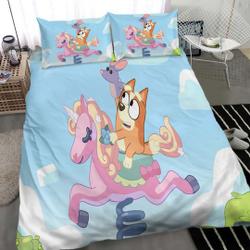 Bingo Bedding Set, Bingo BlueyDad Bedding Set Gift For Your Girlfriend Boyfriend Gift For Love Gift For Friend Best Valentine Present Holiday Gift