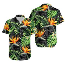 Bird of Paradise Flower Hawaiian Shirt, Bird of Paradise Flower Hawaiian Shirt Gift For Your Girlfriend Boyfriend Gift For Love Gift For Friend Best Valentine Present Holiday Gift