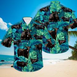 Black Angus Cow Cattle Hawaiian Shirt Gift For Your Girlfriend Boyfriend Gift For Love Gift For Friend Best Valentine Present Holiday Gift