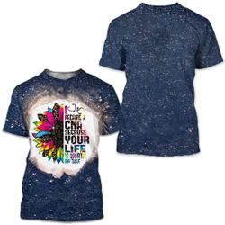 Bleached Tee-I Became a CNA Because Your Life Is Worth My Time Sunflower Shirt Meaningful Gift For Family Gift For Boyfriend Valentine Gift