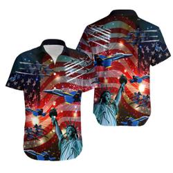 Blue Angels Air Show 4th July Liberty US Flag Hawaiian Shirt Gift For Your Girlfriend Boyfriend Gift For Love Gift For Friend Best Valentine Present Holiday Gift