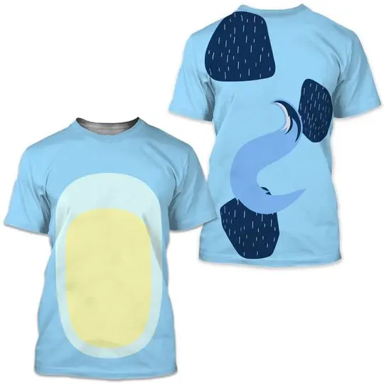 Blue Dog Bandit Unisex Tee- Costume Meaningful Gift For Family Gift For Boyfriend Valentine Gift