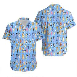 Blue Heeler And Friends Inspired By BlueyDad Dad Dads Hawaiian Shirt Gift For Your Girlfriend Boyfriend Gift For Love Gift For Friend Best Valentine Present Holiday Gift