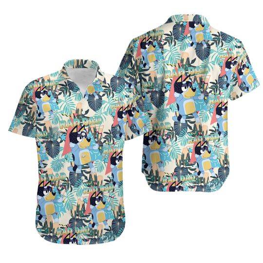 Blue Rad Dad BlueyDad Hawaiian Shirt Gift For Your Girlfriend Boyfriend Gift For Love Gift For Friend Best Valentine Present Holiday Gift