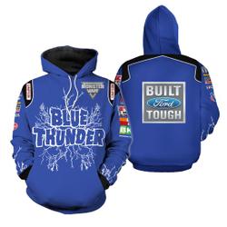 Blue Thunder 3D Shirt Hoodie Racing Uniform