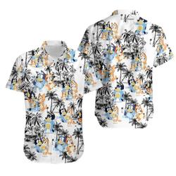 BlueyDad Bingo Hawaiian Shirt Gift For Your Girlfriend Boyfriend Gift For Love Gift For Friend Best Valentine Present Holiday Gift