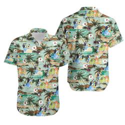 BlueyDad Family Hawaiian Shirt Gift For Your Girlfriend Boyfriend Gift For Love Gift For Friend Best Valentine Present Holiday Gift