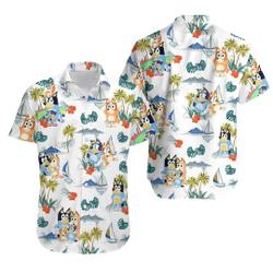BlueyDad Hawaiian Shirt, BlueyDad Shirt, BlueyDad Dad Shirt Gift For Your Girlfriend Boyfriend Gift For Love Gift For Friend Best Valentine Present Holiday Gift
