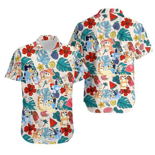 BlueyDad Hawaiian Shirt Gift For Your Girlfriend Boyfriend Gift For Love Gift For Friend Best Valentine Present Holiday Gift