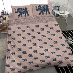 Boho style elephant patterned bedding Set Gift For Your Girlfriend Boyfriend Gift For Love Gift For Friend Best Valentine Present Holiday Gift
