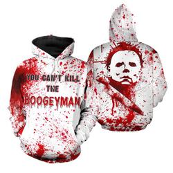 Booge Yman Horror You Can't Kill Michael Myers 3D Hoodie
