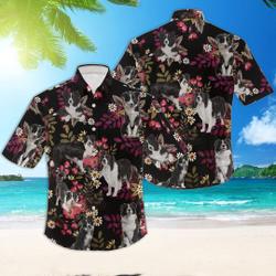 Border Collie Hawaiian Shirts, Summer Shirts, Short Sleeve Hawaiian Shirt Gift For Your Girlfriend Boyfriend Gift For Love Gift For Friend Best Valentine Present Holiday Gift