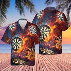 Born To Play Darts Hawaiian Aloha Shirt Gift For Your Girlfriend Boyfriend Gift For Love Gift For Friend Best Valentine Present Holiday Gift