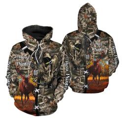 Bow Hunter Deer Hunting 3D Hoodie