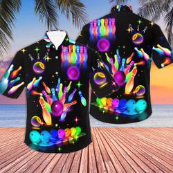 Bowling Hawaiian Shirt, Soft Hawaii Shirt Gift For Your Girlfriend Boyfriend Gift For Love Gift For Friend Best Valentine Present Holiday Gift