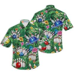 Bowling Player Men's Hawaiian Shirt Gift For Your Girlfriend Boyfriend Gift For Love Gift For Friend Best Valentine Present Holiday Gift