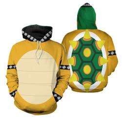 Bowser Super Mario Halloween Costumes Hoodie