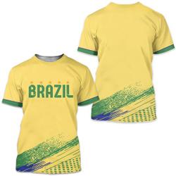 Brazil Sports Football 3D T-shirt Meaningful Gift For Family Gift For Boyfriend Valentine Gift