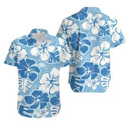 Brilliant Flower Blue Flower Hawaiian Shirt Gift For Your Girlfriend Boyfriend Gift For Love Gift For Friend Best Valentine Present Holiday Gift