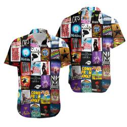 Broadway Musical Theater Hawaiian Shirt Gift For Your Girlfriend Boyfriend Gift For Love Gift For Friend Best Valentine Present Holiday Gift