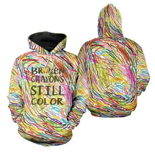 Broken Crayons Still 3D Hoodie