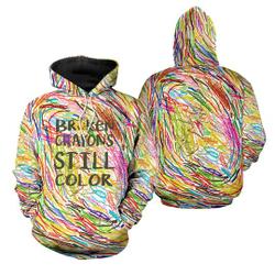 Broken Crayons Still 3D Hoodie
