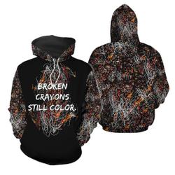Broken Crayons Still Color 3D Hoodie