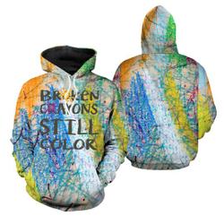 Broken Crayons Still Color 3D Hoodie