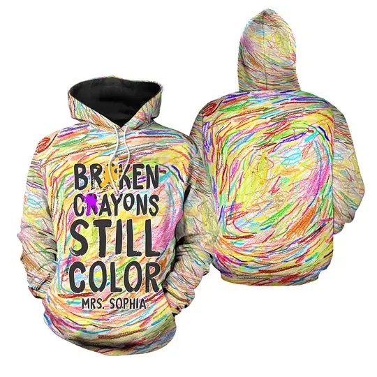 Broken Crayons Still Color 3D Hoodie