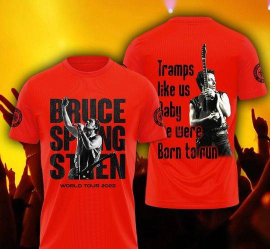 Bruce Springsteen world tour 2023 3D shirts Meaningful Gift For Family Gift For Boyfriend Valentine Gift