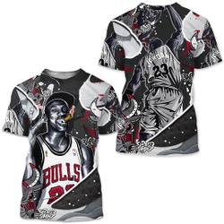 Bull 23 Jordan Unisex Sneaker Shirt Match Black Flint 13s Tee Meaningful Gift For Family Gift For Boyfriend Valentine Gift