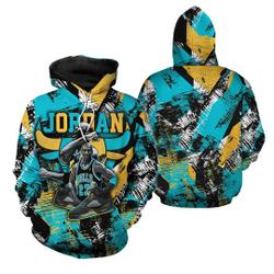 Bull Jordan Unisex Sneaker Shirt Match 2023 Retro Aqua 5s Hoodie
