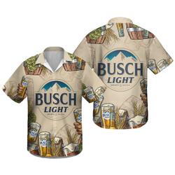 Light Beer Big Logo Hawaiian Shirt Gift For Your Girlfriend Boyfriend Gift For Love Gift For Friend Best Valentine Present Holiday Gift