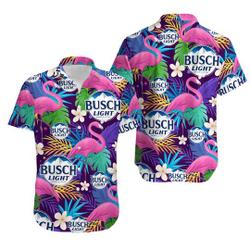 Light Beer flamingo Unisex Hawaiian Shirt Gift For Your Girlfriend Boyfriend Gift For Love Gift For Friend Best Valentine Present Holiday Gift