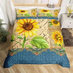 Rustic Sunflower Bedding SetsGift For Your Girlfriend Boyfriend Gift For Love Gift For Friend Best Valentine Present Holiday Gift