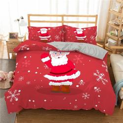 Cute Santa Claus Christmas Bedding setsGift For Your Girlfriend Boyfriend Gift For Love Gift For Friend Best Valentine Present Holiday Gift