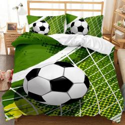 Green 3D Soccer Bedding Set Gift For Your Girlfriend Boyfriend Gift For Love Gift For Friend Best Valentine Present Holiday Gift