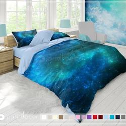 Turquoise Galaxy Bedding Set Gift For Your Girlfriend Boyfriend Gift For Love Gift For Friend Best Valentine Present Holiday Gift