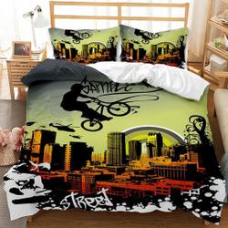 Cool Bike  Bedding Set Gift For Your Girlfriend Boyfriend Gift For Love Gift For Friend Best Valentine Present Holiday Gift
