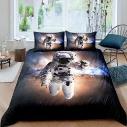 Space Galaxy Sci Fi Astronaut Bedding Set Gift For Your Girlfriend Boyfriend Gift For Love Gift For Friend Best Valentine Present Holiday Gift
