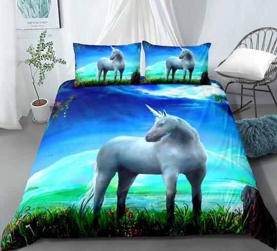 Unicorn Bedding Set Gift For Your Girlfriend Boyfriend Gift For Love Gift For Friend Best Valentine Present Holiday Gift