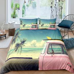 California beach retro coastal grandma Bedding Set Gift For Your Girlfriend Boyfriend Gift For Love Gift For Friend Best Valentine Present Holiday Gift