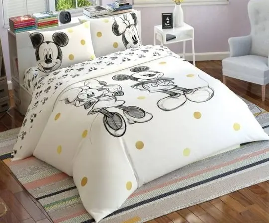 Romantic Bedding Sets for Lovers and Valentine's Minnie and MickeyGift For Your Girlfriend Boyfriend Gift For Love Gift For Friend Best Valentine Present Holiday Gift