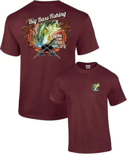 Big Bass Fishing T-Shirt Meaningful Gift For Family Gift For Boyfriend Valentine Gift