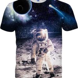 3D Print Shirts Colorful Space Graphic Tees for Men Women Teens Meaningful Gift For Family Gift For Boyfriend Valentine Gift