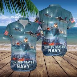 United States Navy Hawaiian Shirt Gift For Your Girlfriend Boyfriend Gift For Love Gift For Friend Best Valentine Present Holiday Gift