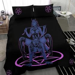 Satanic Pentagram Satanic Cross Demon Erotic Bedding Set Gift For Your Girlfriend Boyfriend Gift For Love Gift For Friend Best Valentine Present Holiday Gift