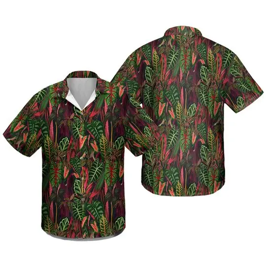 Caladium Floral Plants Hawaiian Shirt Gift For Your Girlfriend Boyfriend Gift For Love Gift For Friend Best Valentine Present Holiday Gift