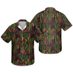 Caladium Floral Plants Hawaiian Shirt Gift For Your Girlfriend Boyfriend Gift For Love Gift For Friend Best Valentine Present Holiday Gift