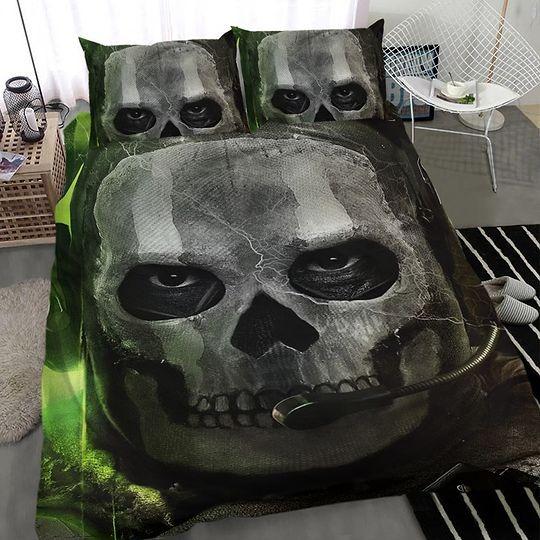 Call of Duty Ghosts duvet cover, Gamer bedding set ,Call of Duty blanket ,Gaming duvet coverGift For Your Girlfriend